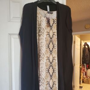 Tunic style dress & cardigan